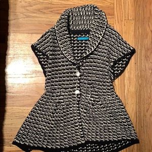 Alice and Olivia knit fit and flare peplum